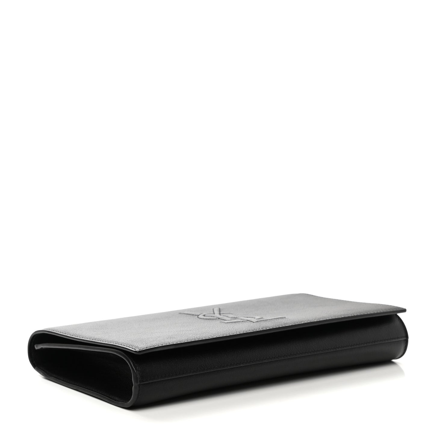 Calfskin Monogram Large Belle De Jour Clutch Black
