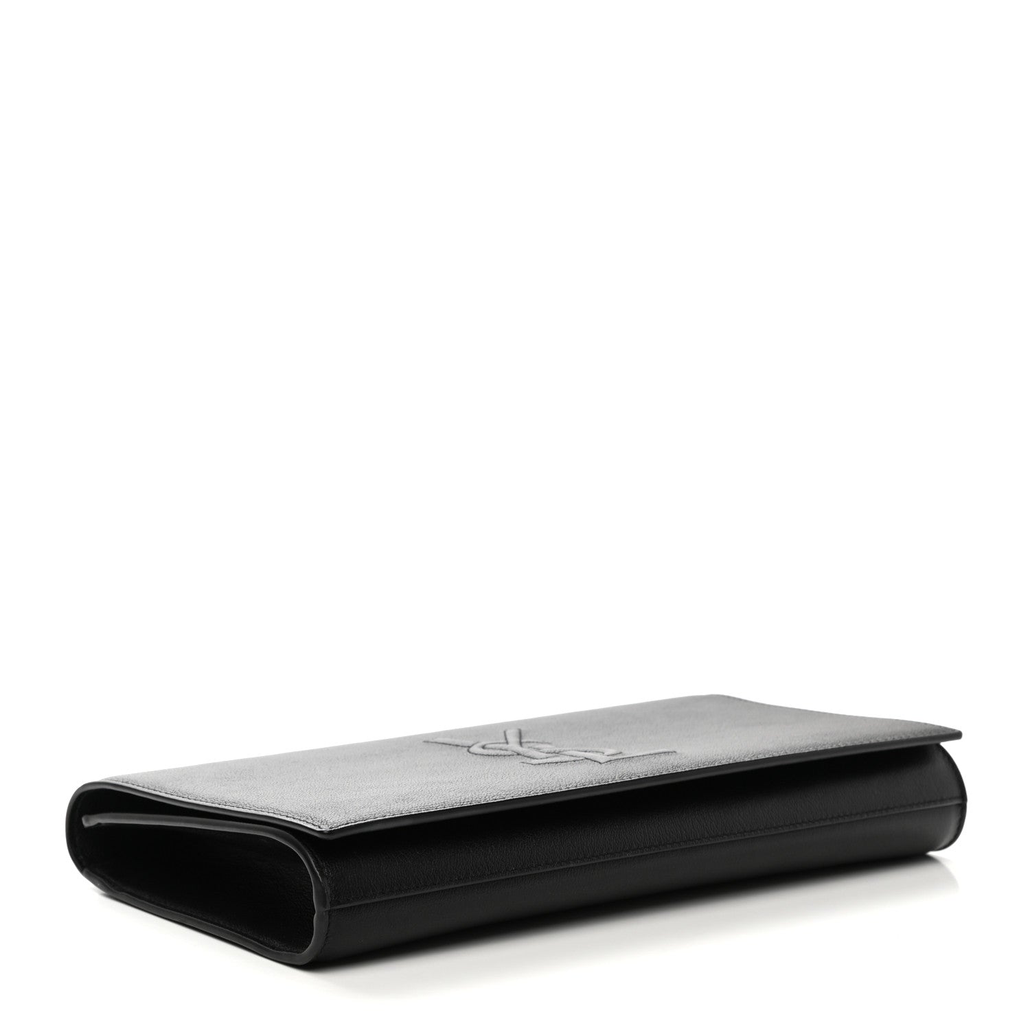 Saint Laurent Calfskin Monogram Large Belle De Jour Clutch Black 3 of 5