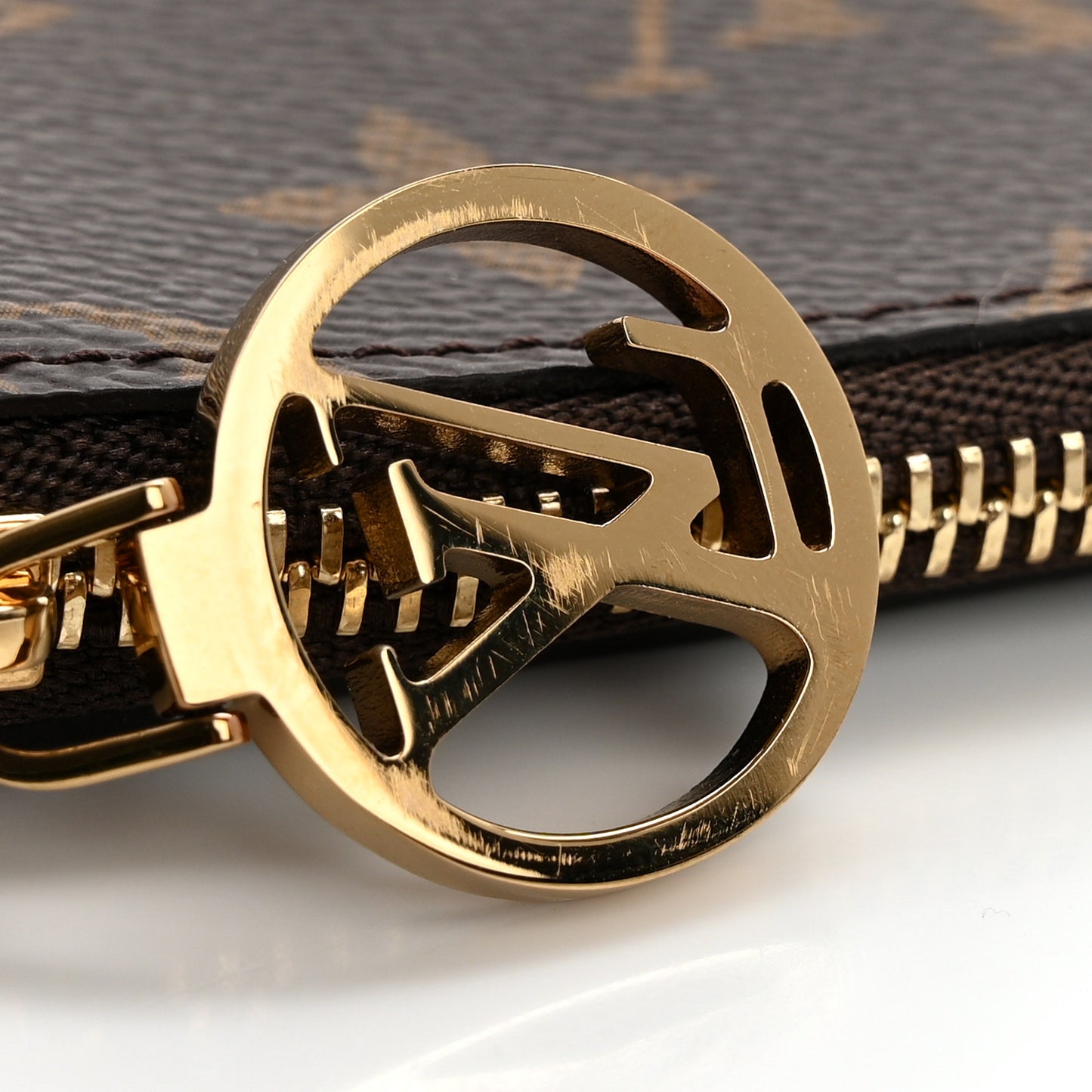 Monogram Zipped Romy Card Holder