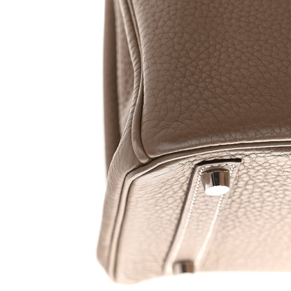 Hermes Taurillon Clemence Birkin 30 Etoupe 21 of 23