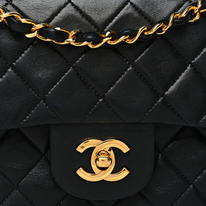 Chanel Lambskin Quilted Small Double Flap Black 8 of 11