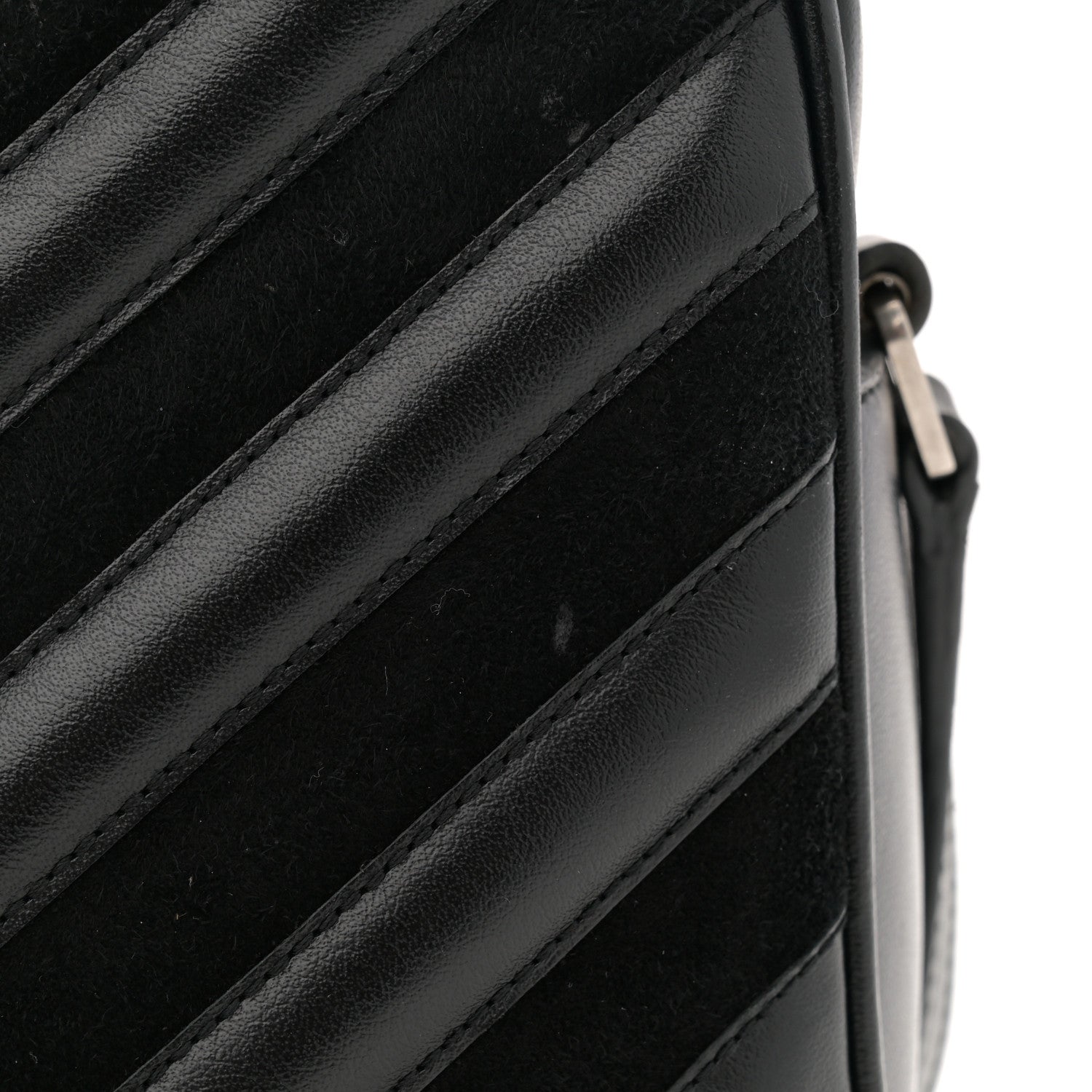 Saint Laurent Calfskin Suede Matelasse Monogram Lou Camera Bag Black 13 of 13