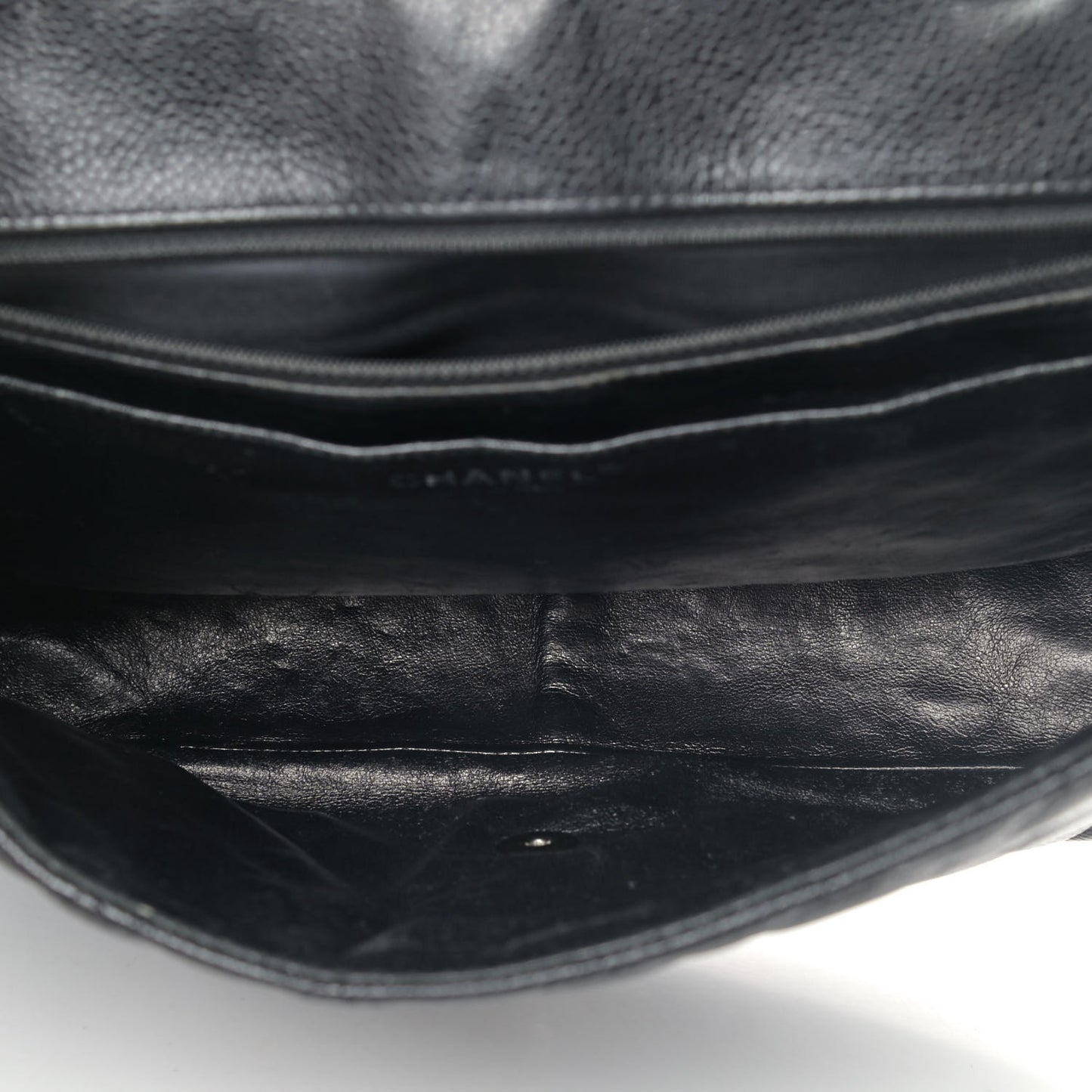 Caviar Quilted Jumbo Single Flap Black