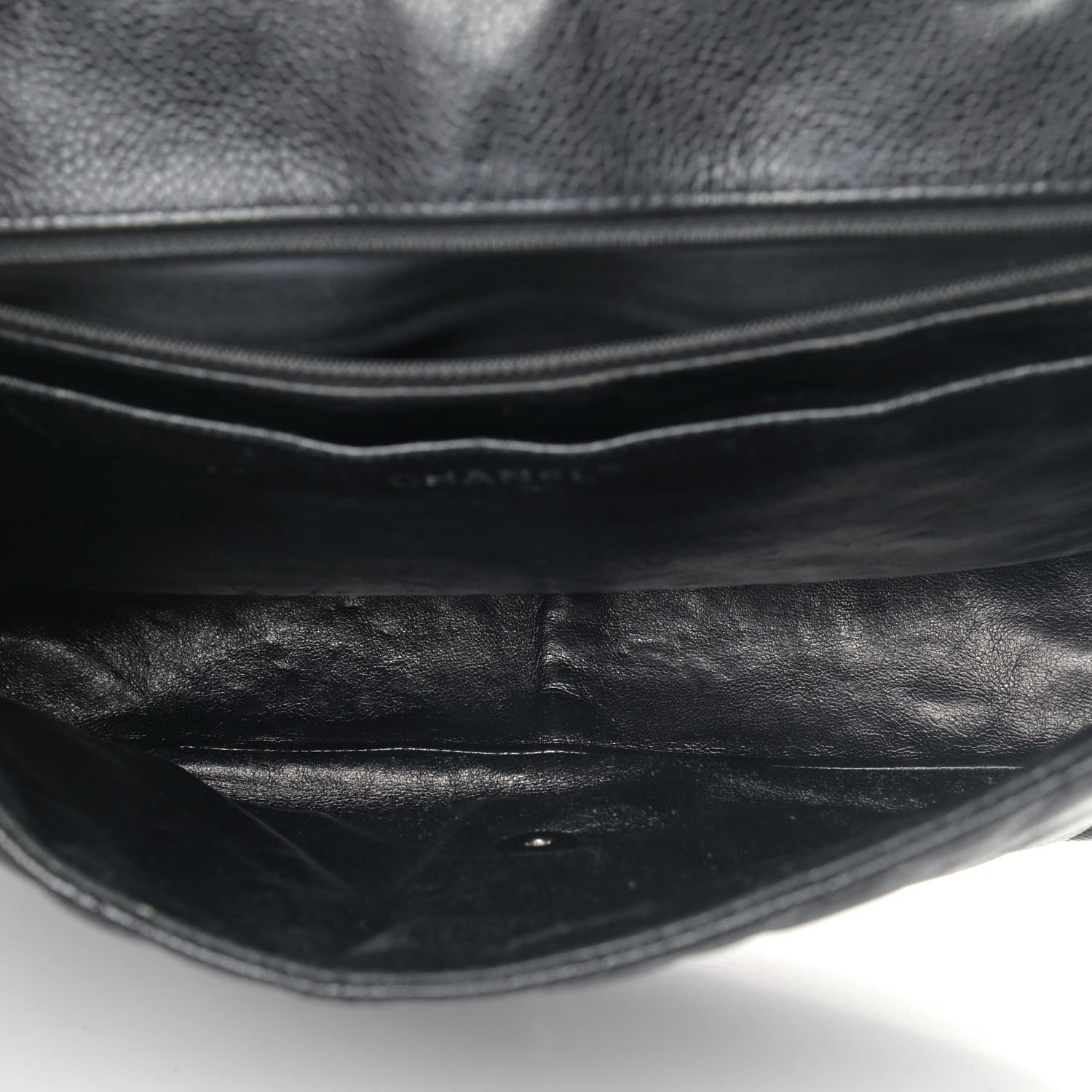 Chanel Caviar Quilted Jumbo Single Flap Black 4 of 6