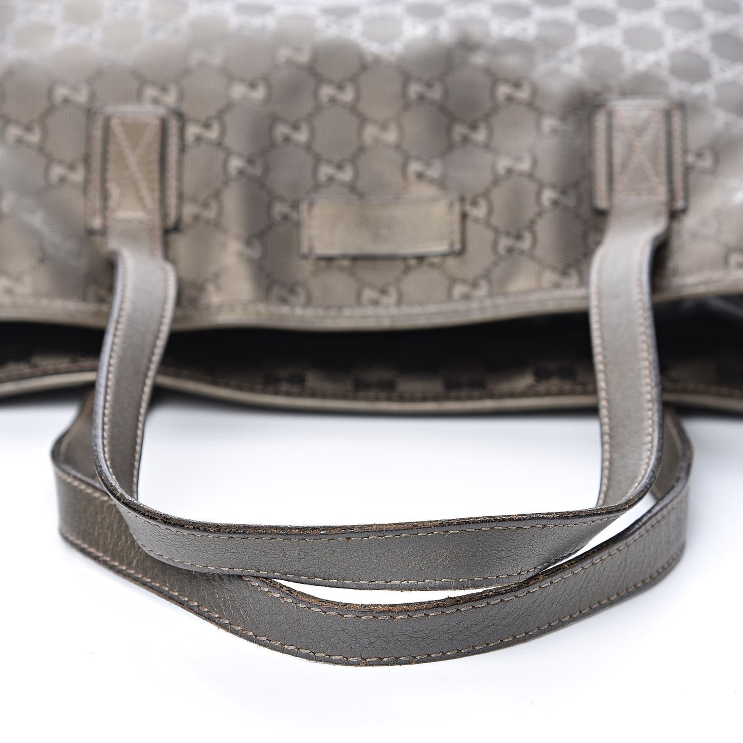 Imprime Monogram Medium Zippered Shopping Tote Pewter