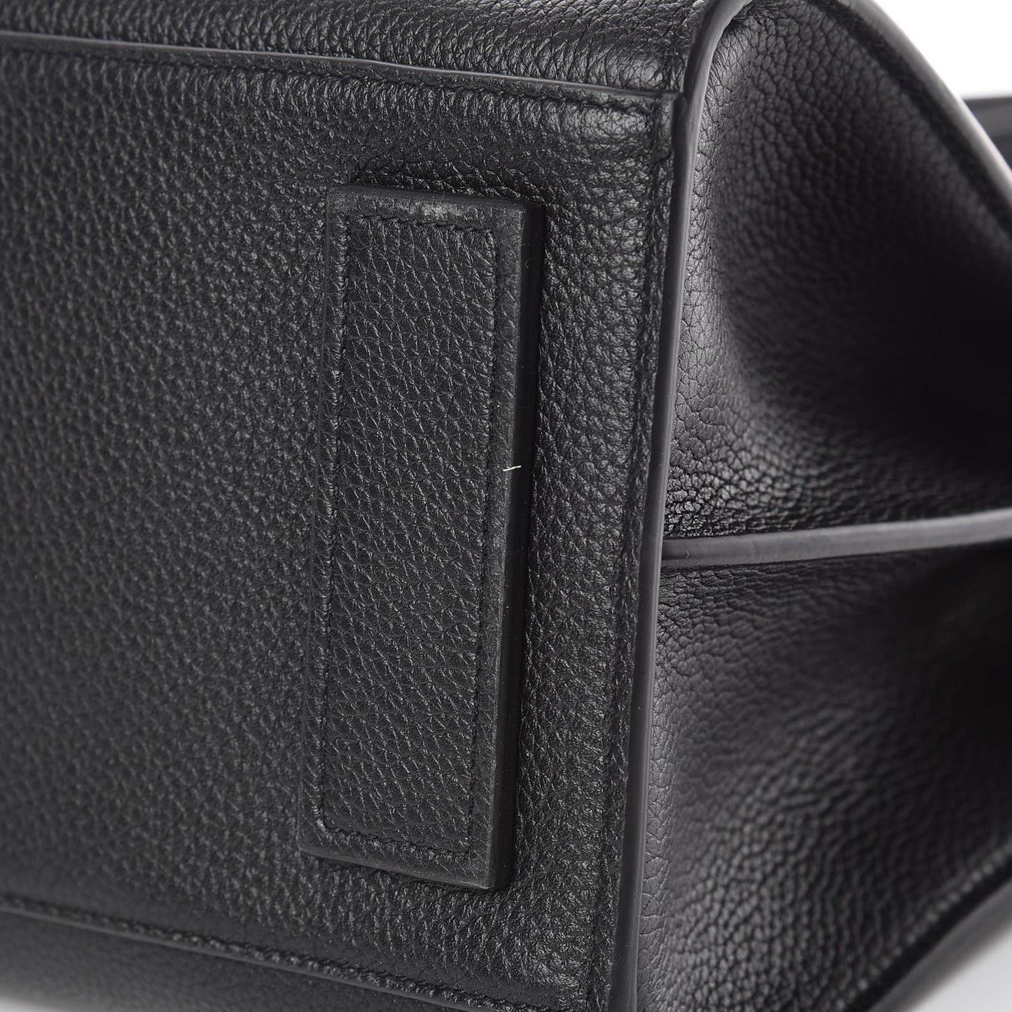 Grained Calfskin Baby Souple Sac De Jour Black