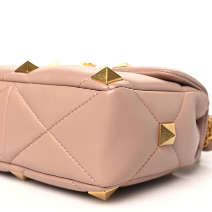 Valentino Garavani Nappa Medium Roman Stud Shoulder Bag Rose Cannelle 9 of 9