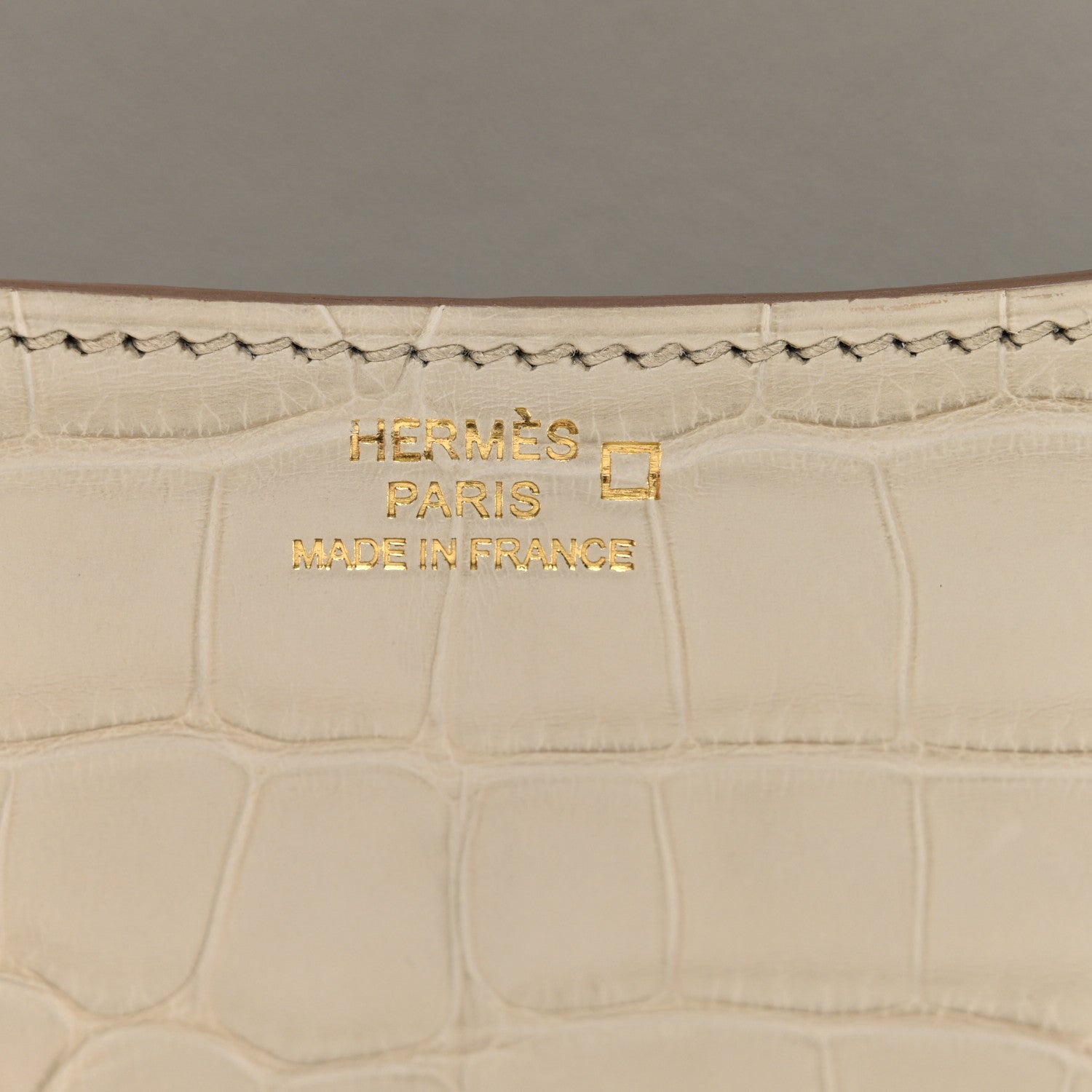 Hermes Matte Alligator Constance 18 Beton 6 of 11