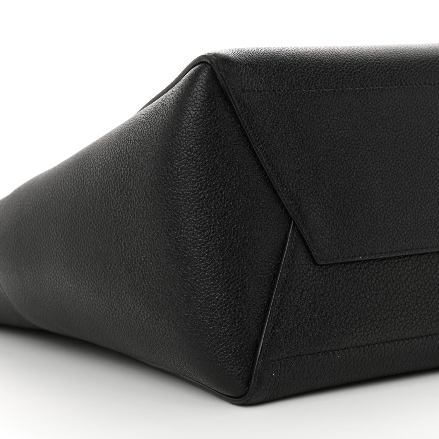 Celine Soft Grained Calfskin Sangle Bucket Bag Black 9 of 14