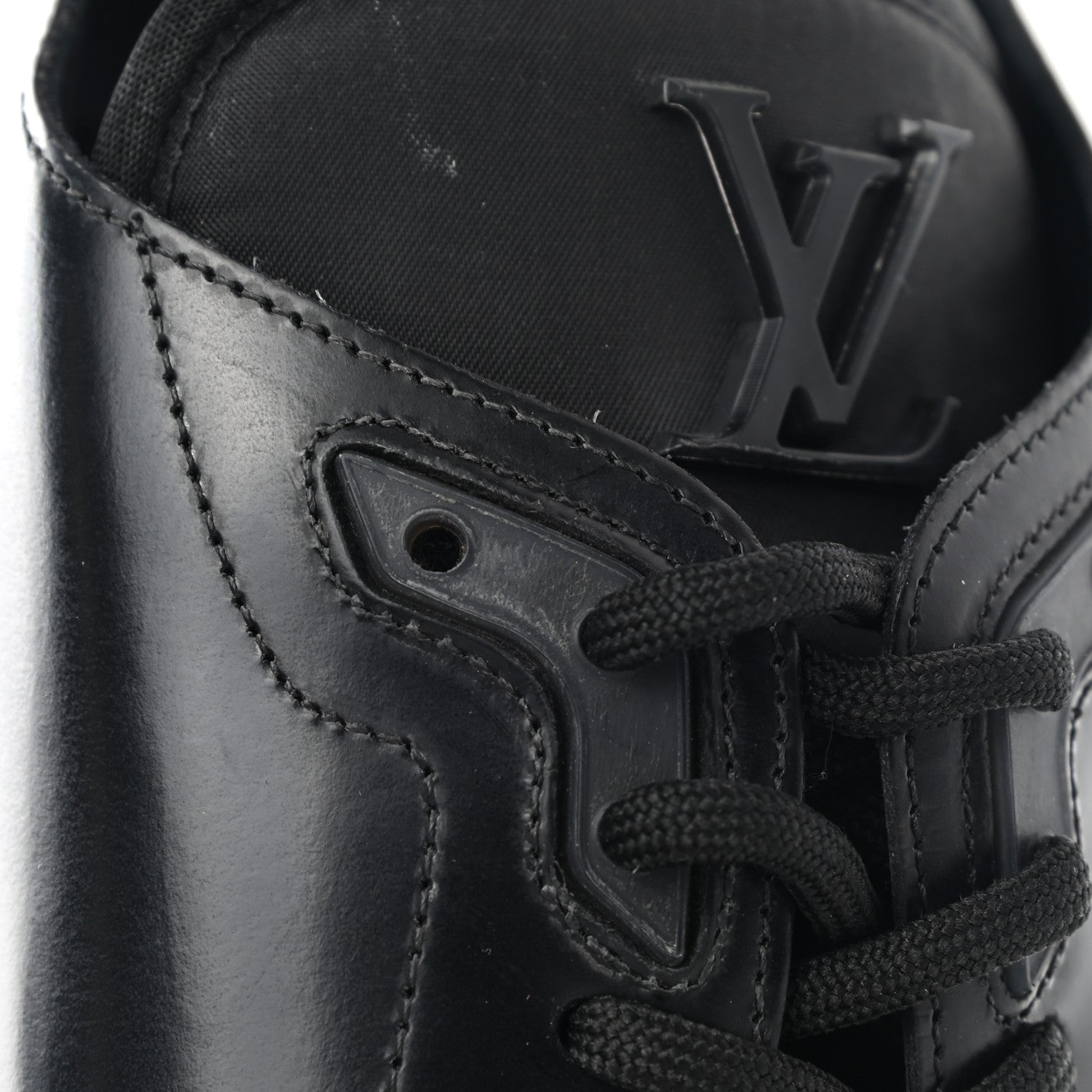Louis Vuitton Calfskin Mens Formal Derby Shoes 10 Black 9 of 12