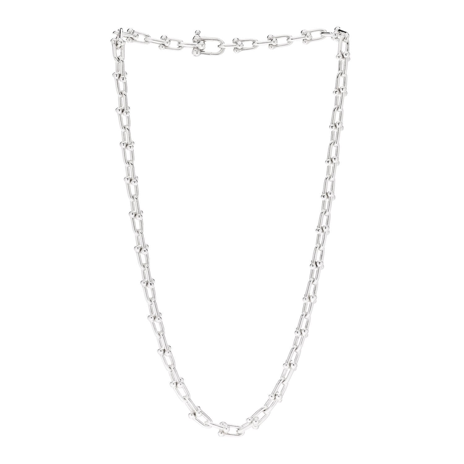 Tiffany Sterling Silver Small HardWear Link Necklace 3 of 4