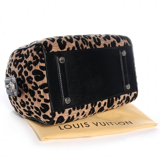 Jacquard Velvet Leopard Print Stephen Sprouse Speedy