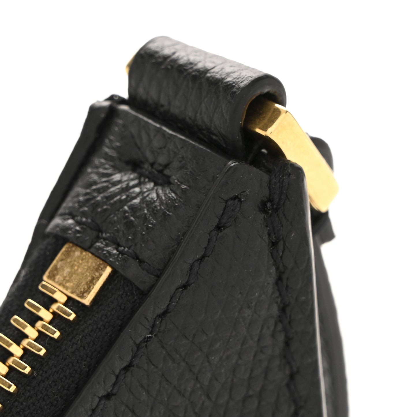 Grainy Calfskin Mini Vlogo Hobo Bag Black