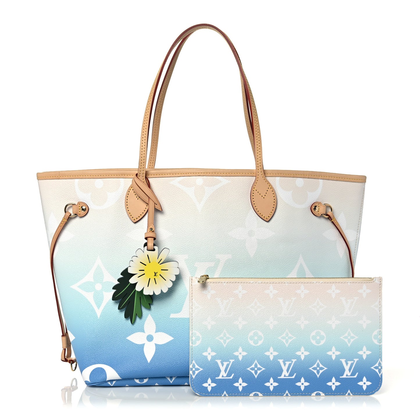 Monogram Giant By The Pool Neverfull MM Blue