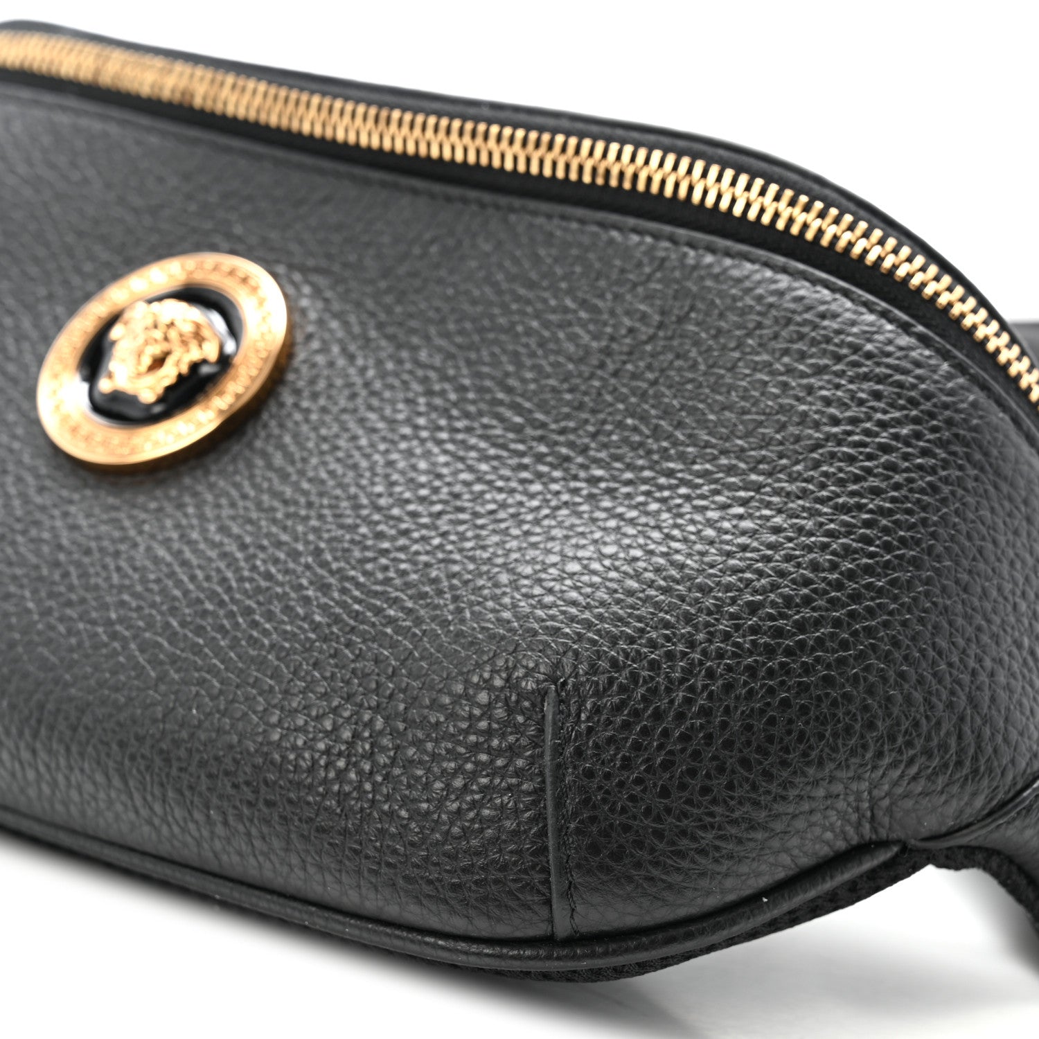 Versace Grained Calfskin Vanitas Medea Belt Bag Black 9 of 9