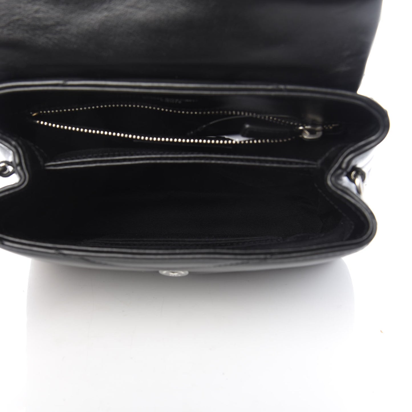 Calfskin Y Quilted Monogram Toy Loulou Crossbody Bag Black