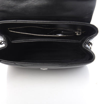 Saint Laurent Calfskin Y Quilted Monogram Toy Loulou Crossbody Bag Black 5 of 11