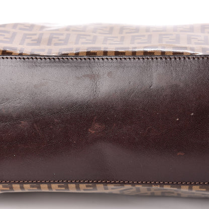 Fendi Vinyl Zucchino Shoulder Bag Tobacco 13 of 13