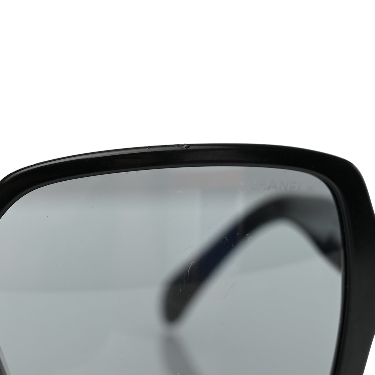 Acetate Polarized Square Sunglasses 5408-A Black