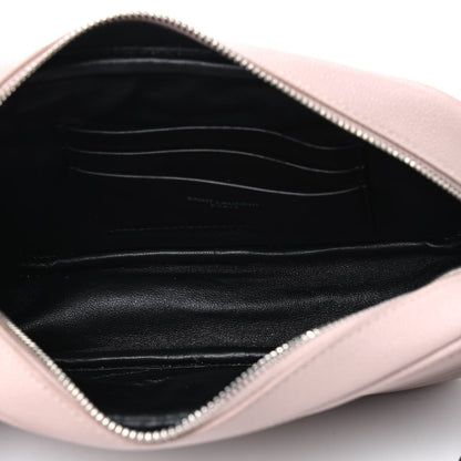 Saint Laurent Grain De Poudre Matelasse Monogram Mini Lou Camera Bag Marble Pink 4 of 4