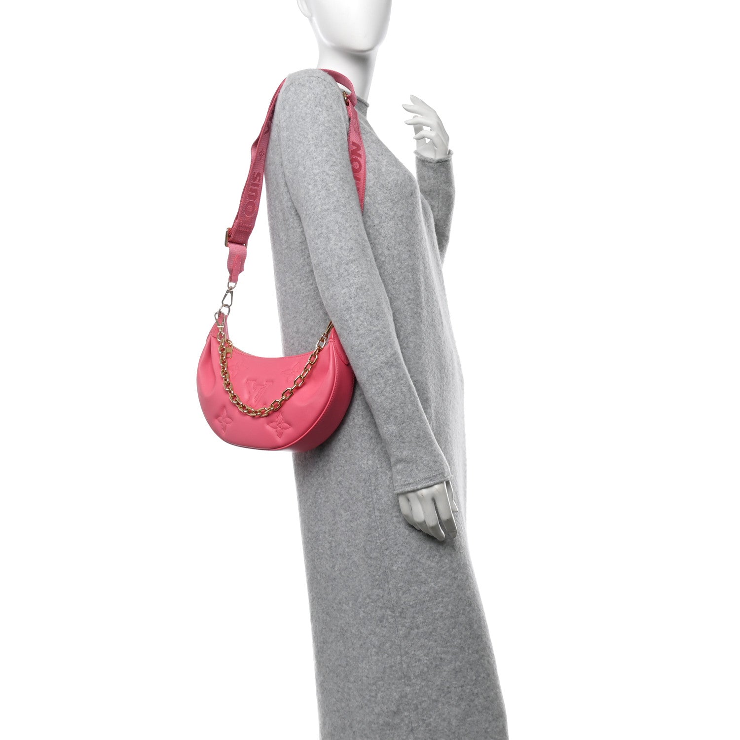 Louis Vuitton Calfskin Bubblegram Over The Dragon Fruit 2 of 9