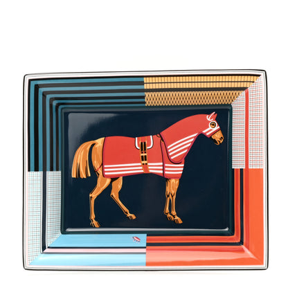 Hermes Porcelain Rocabar A Cheval Change Tray 1 of 8