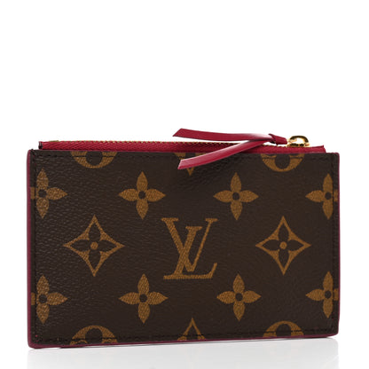 Louis Vuitton Monogram Zipped Card Holder Fuchsia 3 of 8