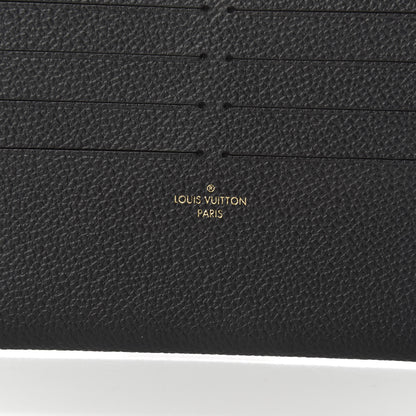 Louis Vuitton Calfskin Felicie Chain Wallet Card Holder Insert Black 6 of 6