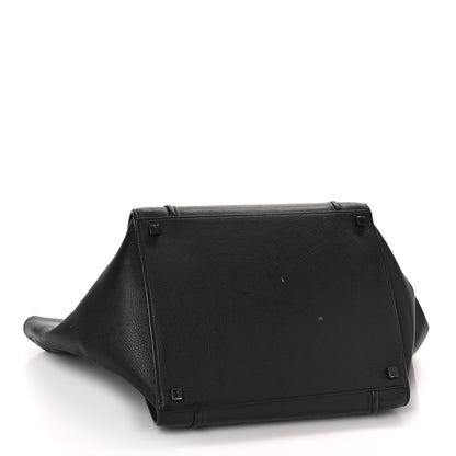 Celine Supple Calfskin Medium Phantom Luggage Black 4 of 13