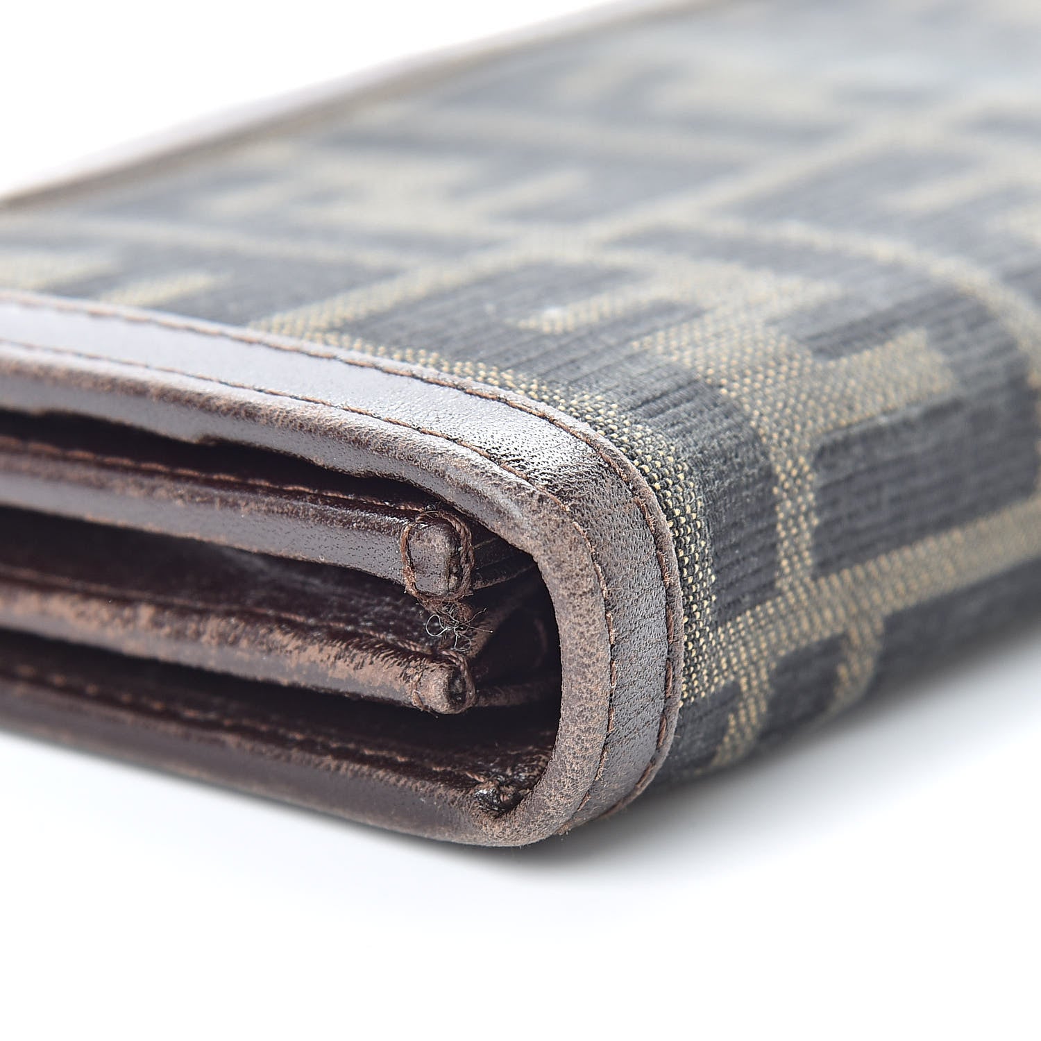 Fendi Zucca Continental Wallet Tobacco 12 of 14