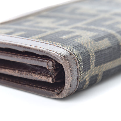 Fendi Zucca Continental Wallet Tobacco 12 of 14