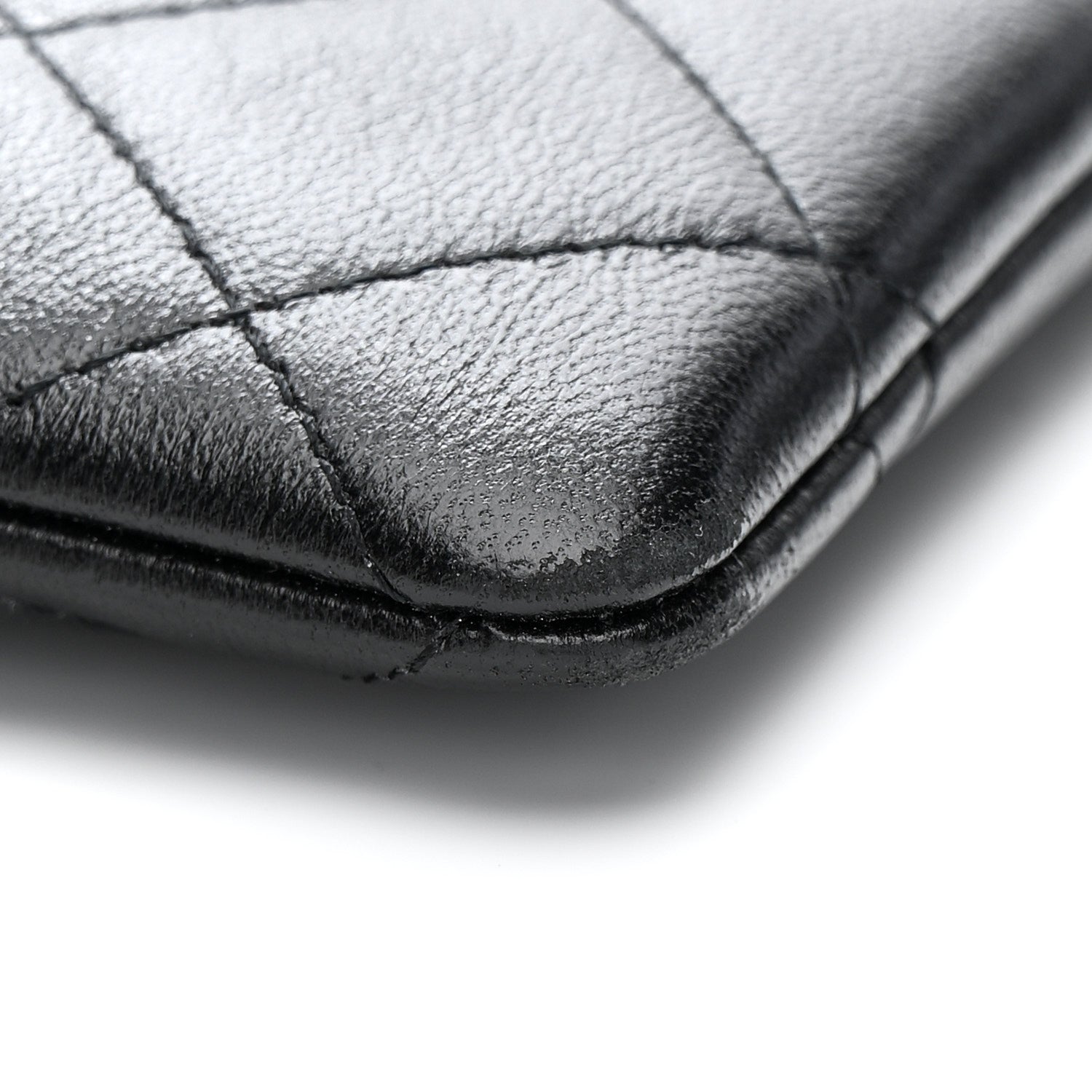 Chanel Mesh Shiny Lambskin Clutch With Chain Black 12 of 15