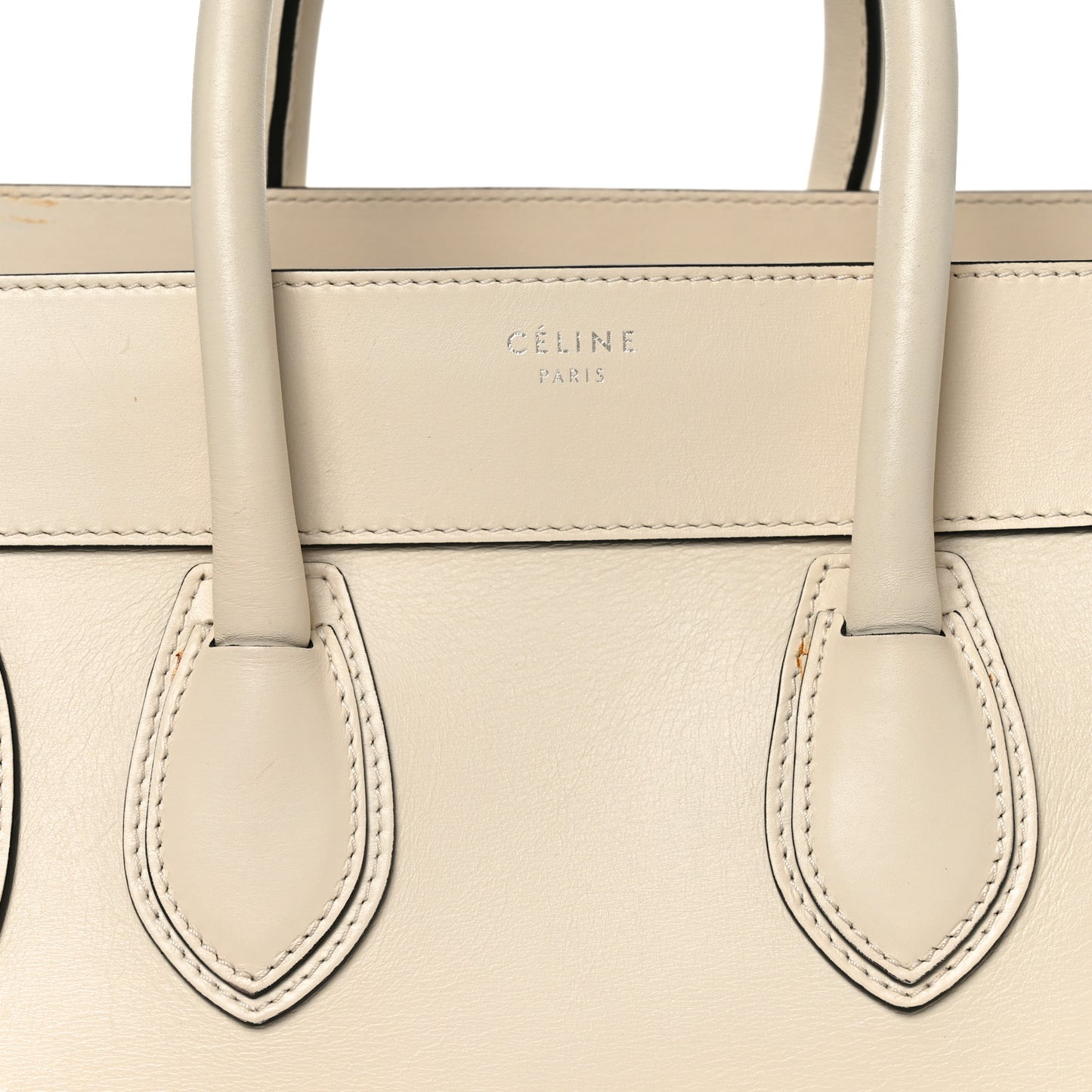Smooth Calfskin Mini Luggage Cream