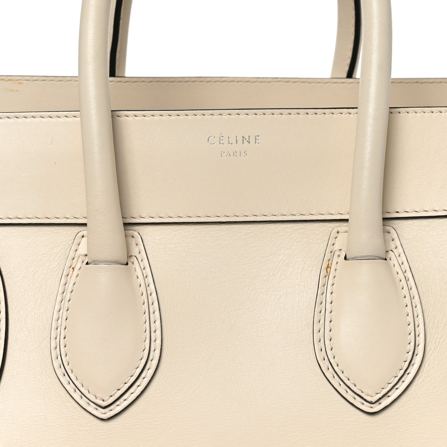 Celine Smooth Calfskin Mini Luggage Cream 7 of 9