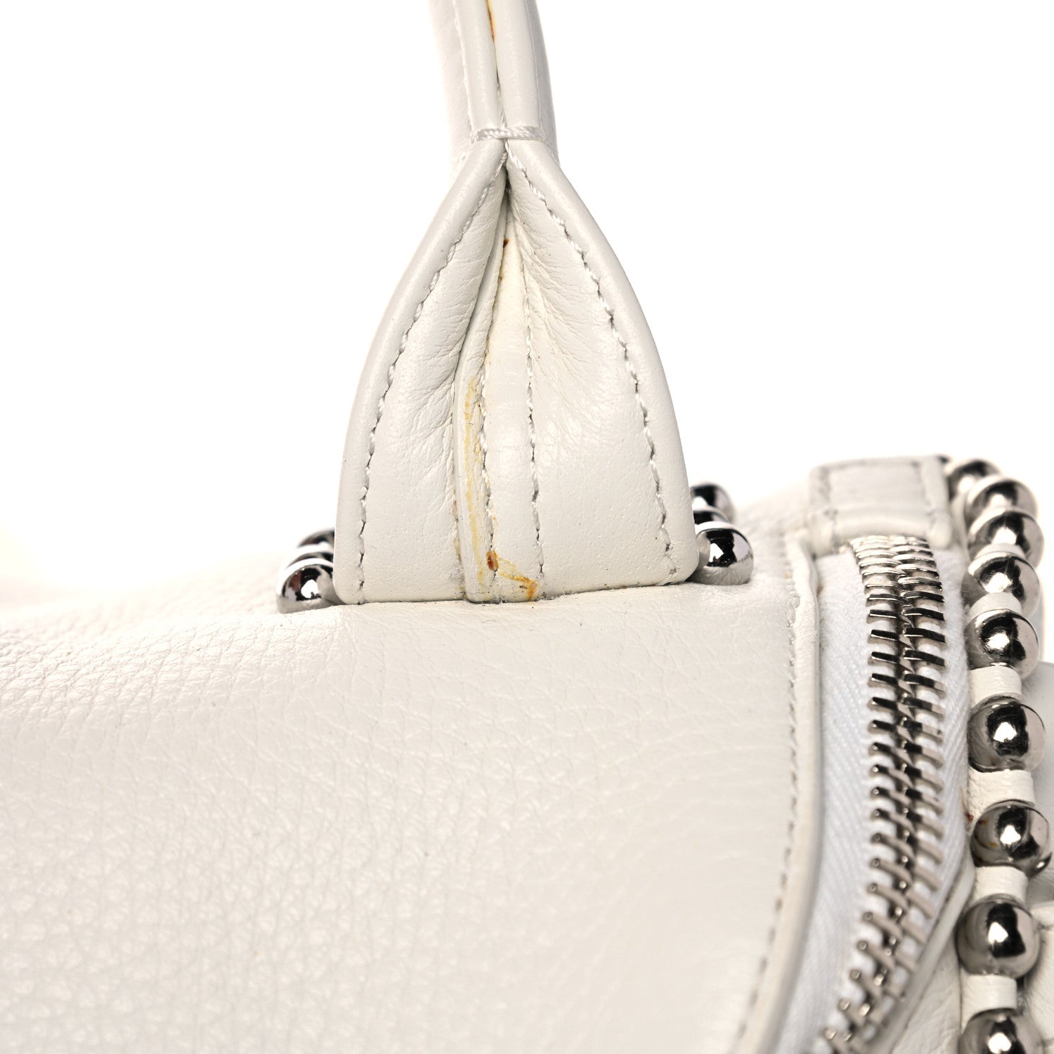 Alexander Wang Calfskin Studded Mini Rockie White Rodium Hardware 15 of 16