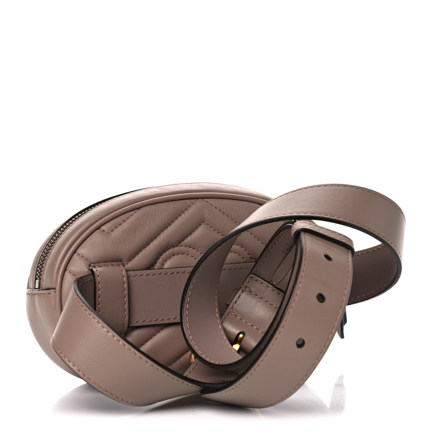 Gucci Calfskin Matelasse GG Marmont Belt Bag 95 38 Porcelain Rose 4 of 10