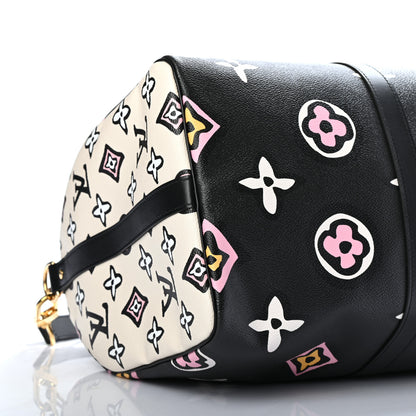 Louis Vuitton Monogram Giant Wild At Heart Keepall Bandouliere 45 Black 6 of 7