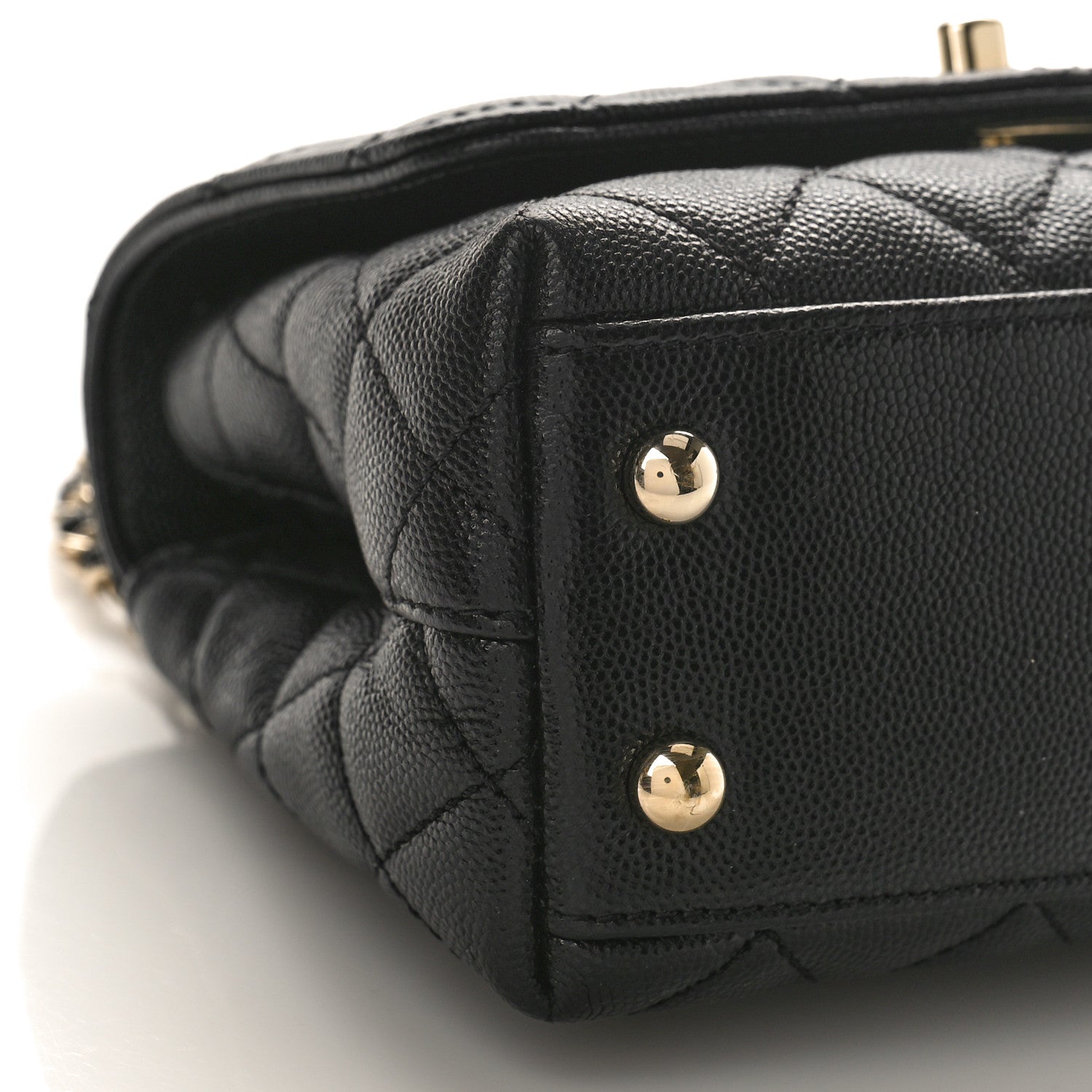 Chanel Caviar Quilted Extra Mini Coco Handle Flap Black 8 of 9