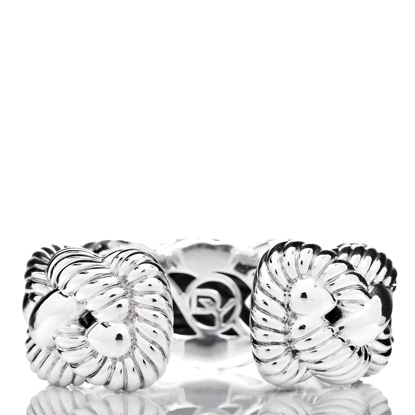 Sterling Silver Large Woven Cable Cuff