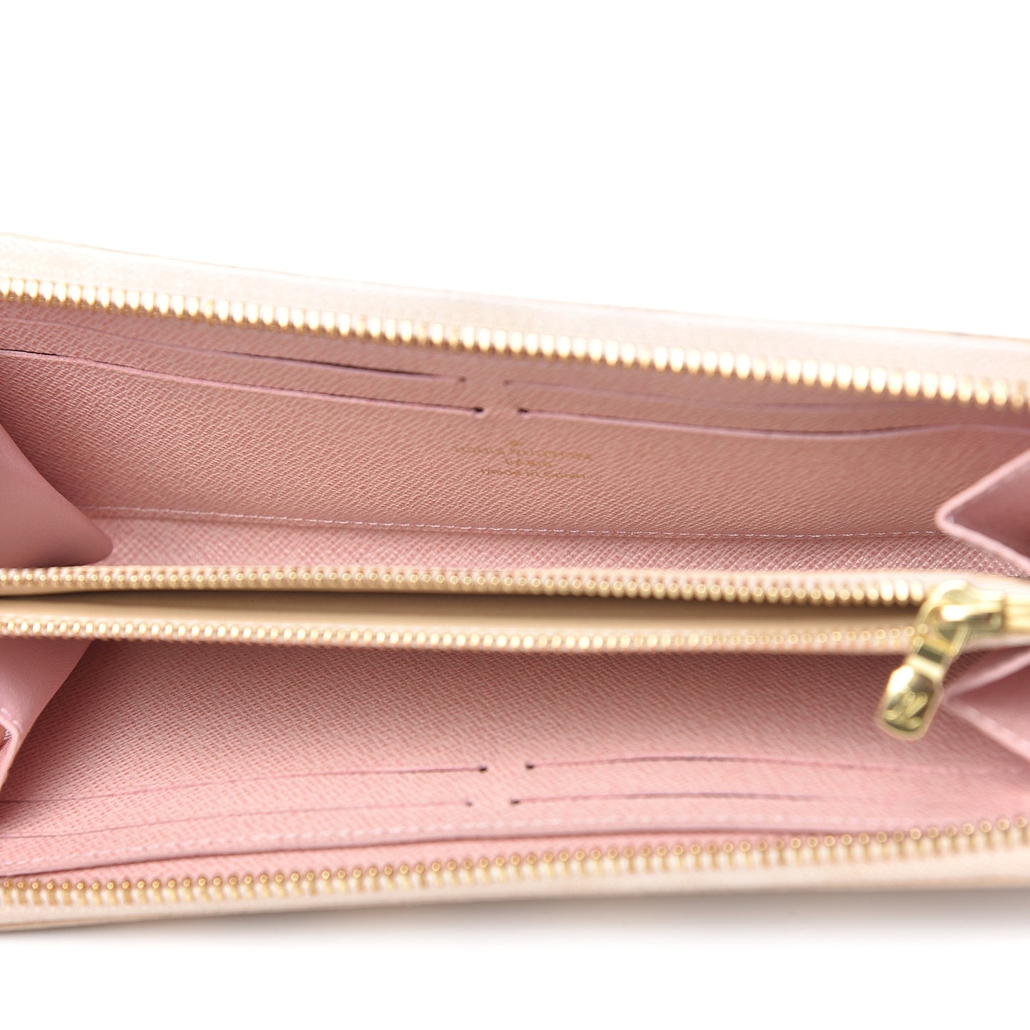 Damier Azur Clemence Wallet Rose Ballerine