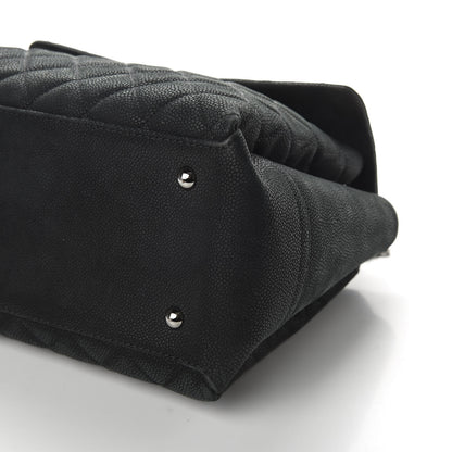 Chanel Iridescent Caviar Medium Lady Pearly Flap Black 9 of 10
