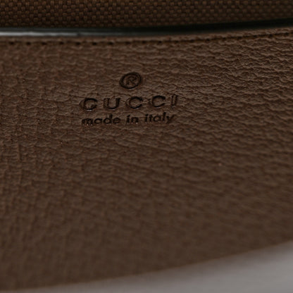 Gucci Monogram Jumbo GG Textured Dollar Calfskin Small Diana Tote Bag Camel Ebony New Acero 6 of 8