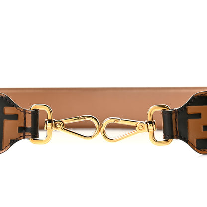 Fendi Calfskin FF 1974 Embossed Strap You Tobacco Black 3 of 5