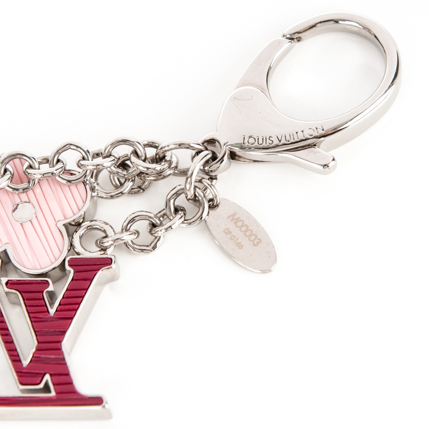 Louis Vuitton Fleur d'Epi Bag Charm BB Pink 3 of 3