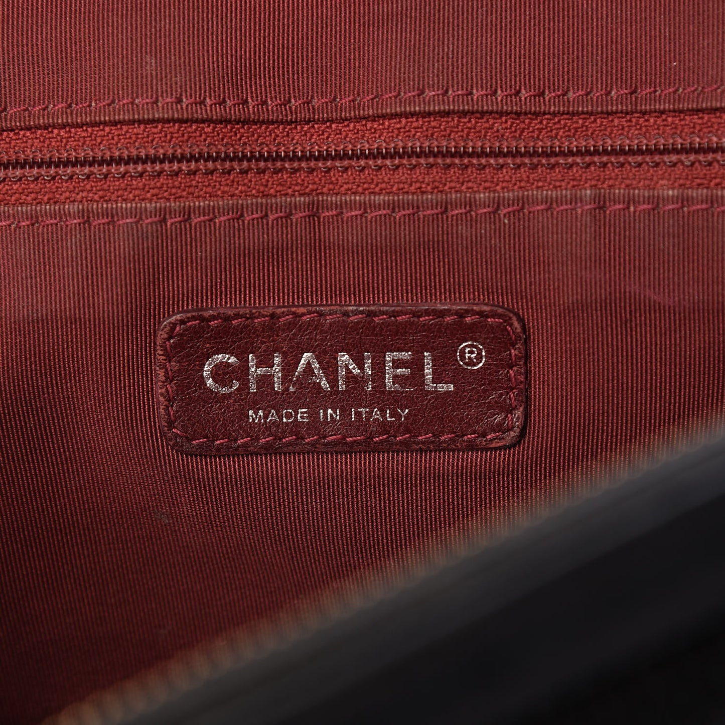 Perforated Lambskin Jumbo Easy Flap Black