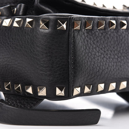 Valentino Garavani Pebbled Calfskin Mini Rockstud Backpack Black 9 of 10