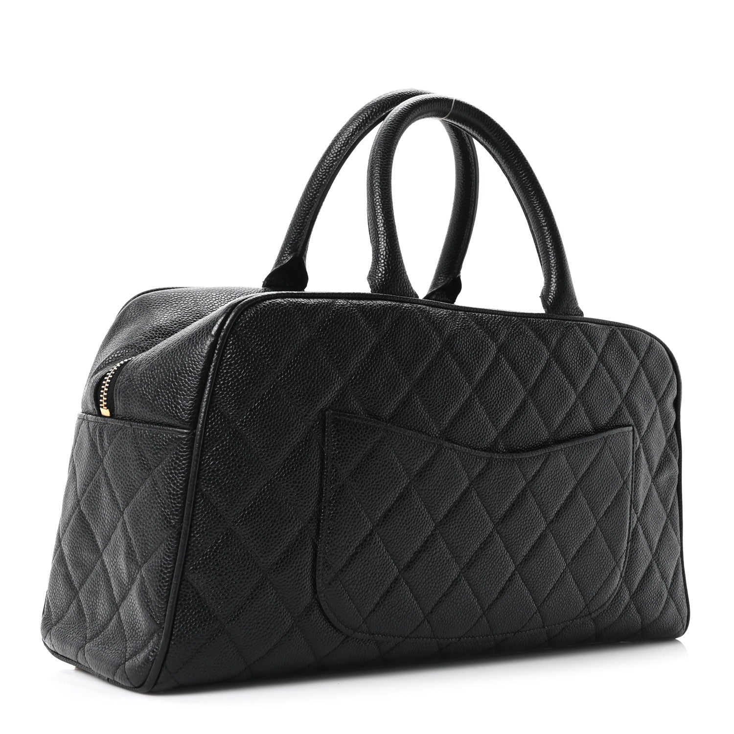 Chanel Caviar Quilted Large Bowler Black 3 of 10