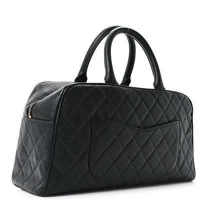 Chanel Caviar Quilted Large Bowler Black 3 of 10