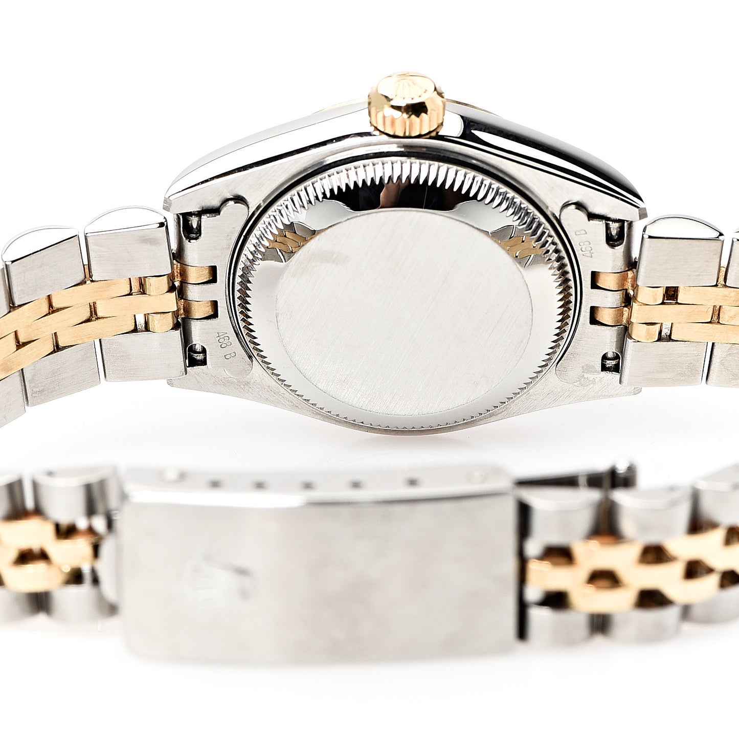 Stainless Steel 18K Yellow Gold Diamond 26mm Oyster Perpetual Datejust Watch Silver 79173