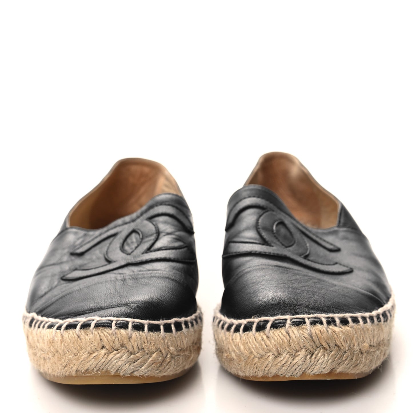 Lambskin CC Espadrilles 39 Navy Black